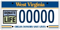 Organ Donor license plate form